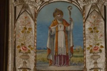 Dipinto su tela di San Gaudenzio - Stendardo usato nelle processioni